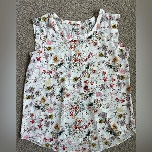 Pleione Pink and Red Sleeveless Tank Top